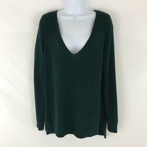 Teal knit sweater